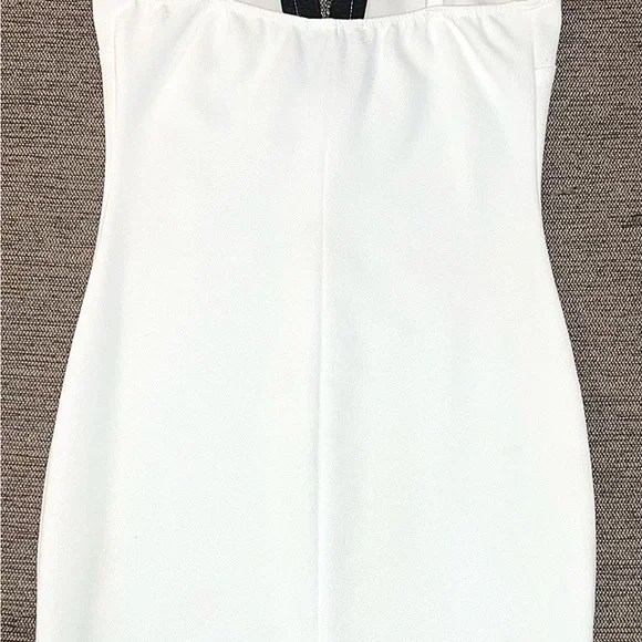 Charlotte Russe White and gray sparkly geometric moon rock mini cocktail dress! - Picture 7 of 15